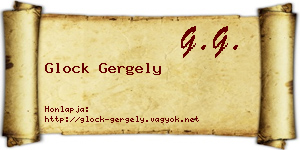 Glock Gergely névjegykártya